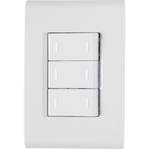 Conjunto 4x2 com 3 Interruptores Paralelos 10A 250V