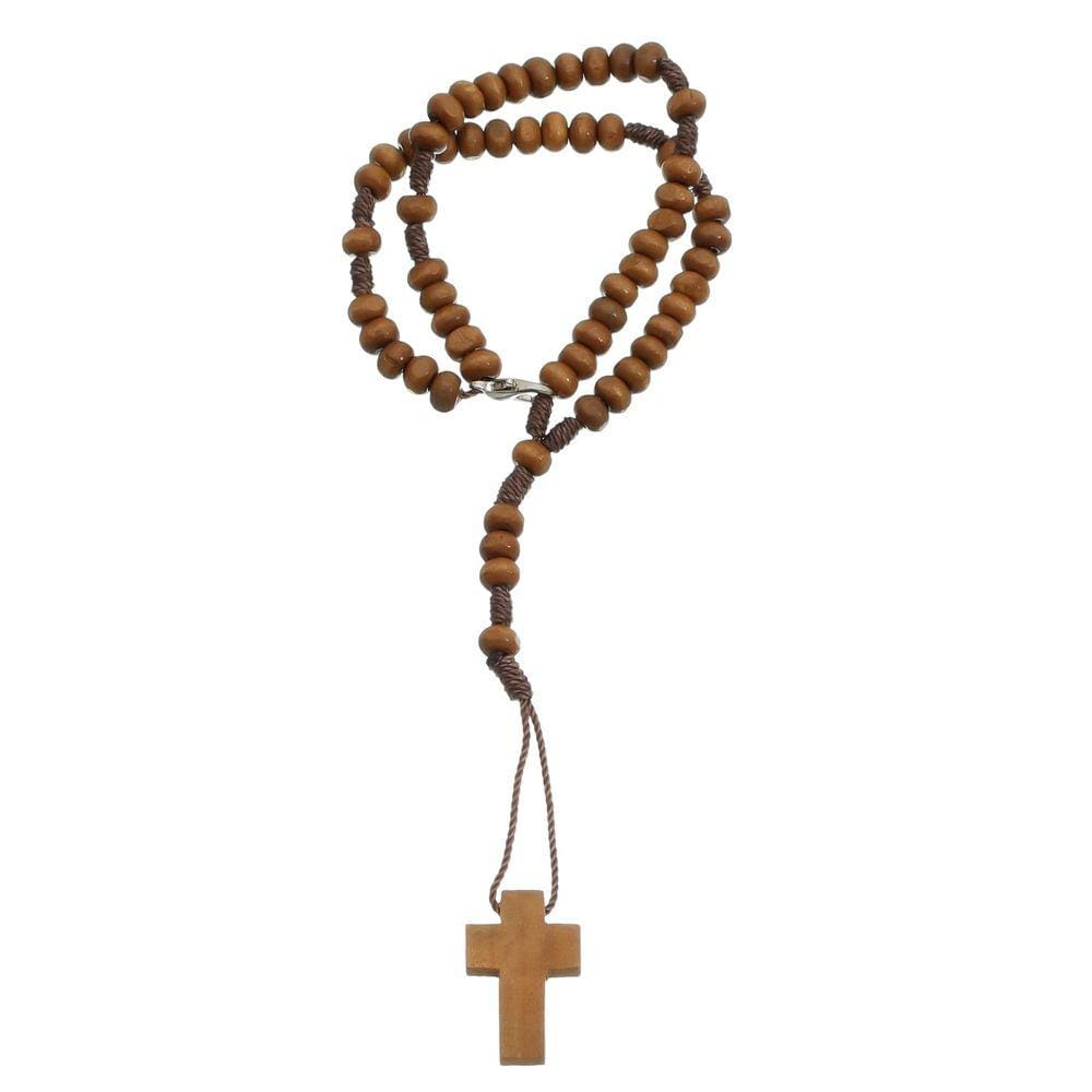 Terço De Pulso Madeira Marrom Claro 6mm