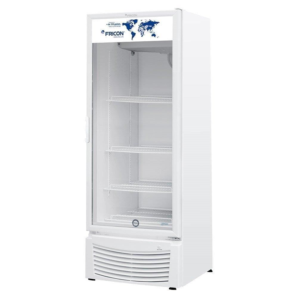 Freezer Vertical Fricon 402L VCFM402V, Porta de Vidro, Branco