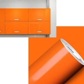 Adesivo Vinil Envelopamento 25mx50cm Laranja