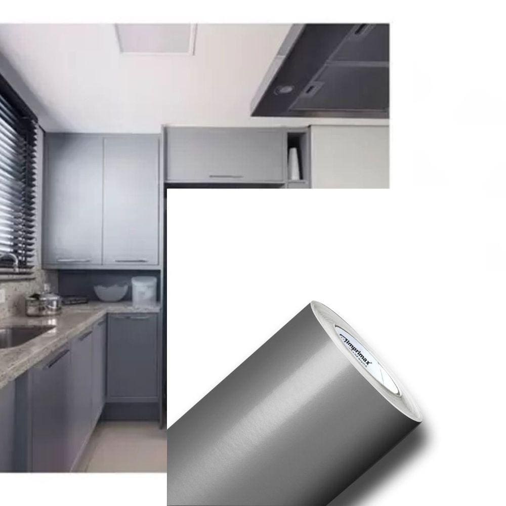 Adesivo Vinil Envelopamento 11mx50cm Prata