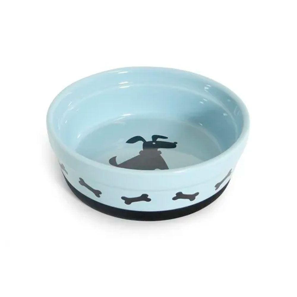 Pote Comedouro Porcelana Para Cães 500 Ml Pequeno Anti Derrapante