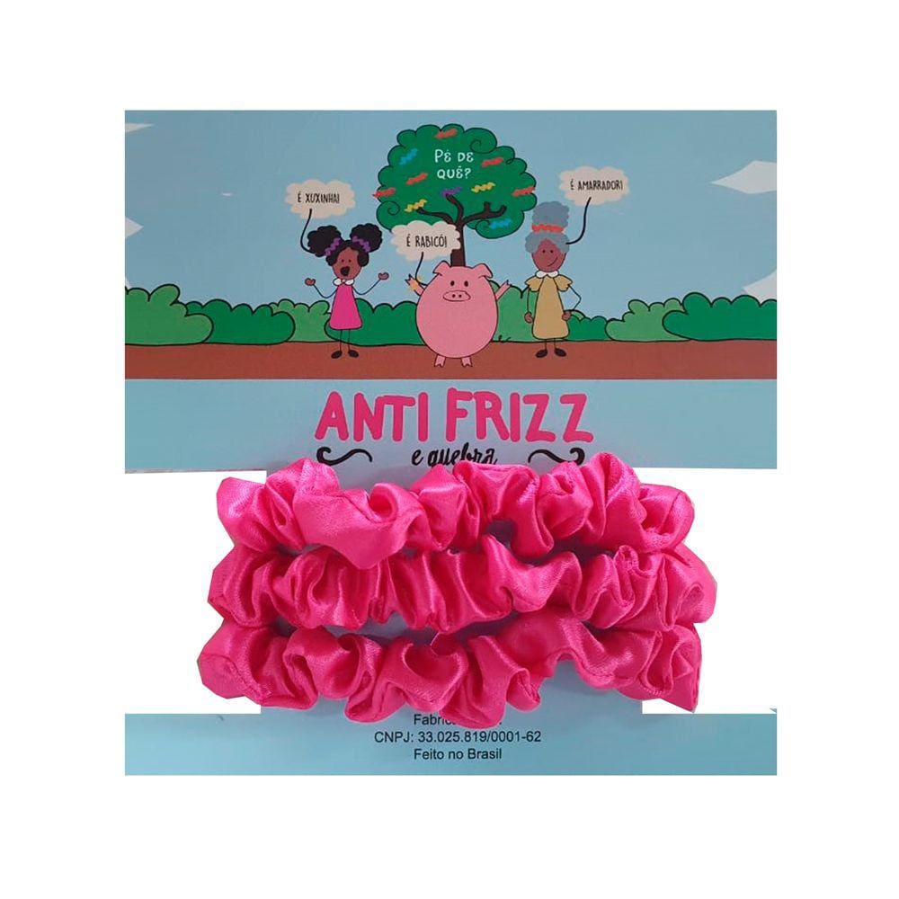 Kit 3 Xuxinhas Anti Frizz E Quebra Pink