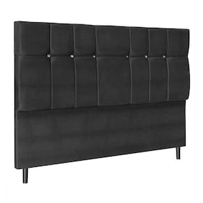Cabeceira Casal Opala 144cm Cama Box 138cm Cor Preto