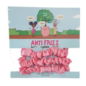 Kit 3 Xuxinhas Anti Frizz E Quebra Rosa Chiclete