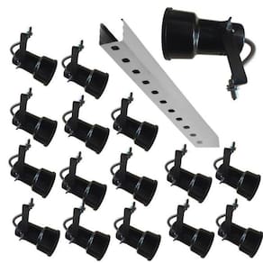 Spot Para Trilho Eletrocalha 15 Peças Lam Led Bulbo/Par 20