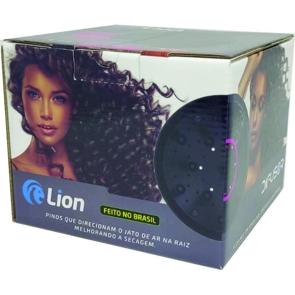Difusor De Ar Lion para Secador De Cabelo Padrão Universal Df2 Preto