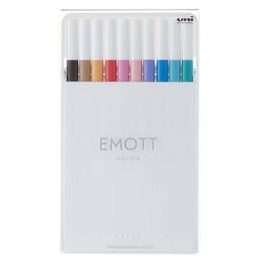 Caneta Emott 0,4 Mm Nº2 Estojo Com 10 Cores Uni-Ball