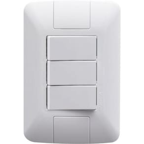 Conjunto 4x2 com 3 Inter Paralelos 6A 250V Tramontina Aria