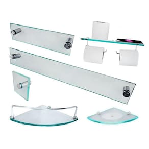 Kit Para Banheiro Premium Max 03 Incolor (6 Peças)