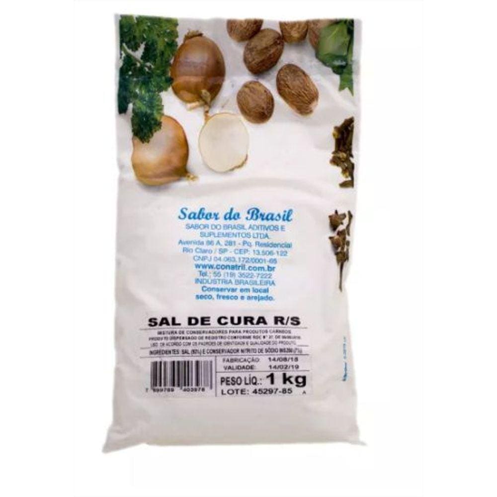 Sal De Cura 1 Para Embutidos Frescais (cura Rápida) Conatril