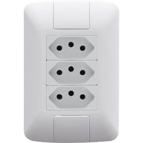 Conj 4x2 3 Tomadas 2p+t 10 A 250 V Tramontina Aria Branco