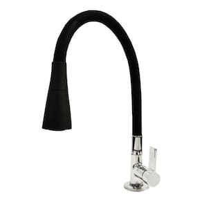 Torneira Cozinha Gourmet Veneza Preta C-70 1/4 Volta Mesa