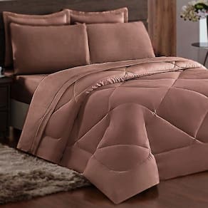 Edredom 6 Peças Cama Casal Queen Dupla Face Cotex