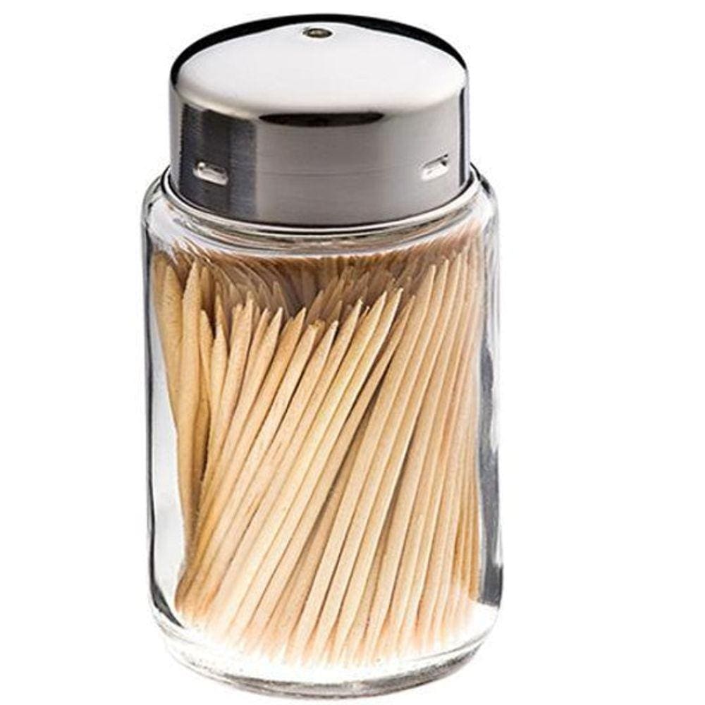 Paliteiro De Vidro Com Tampa Inox