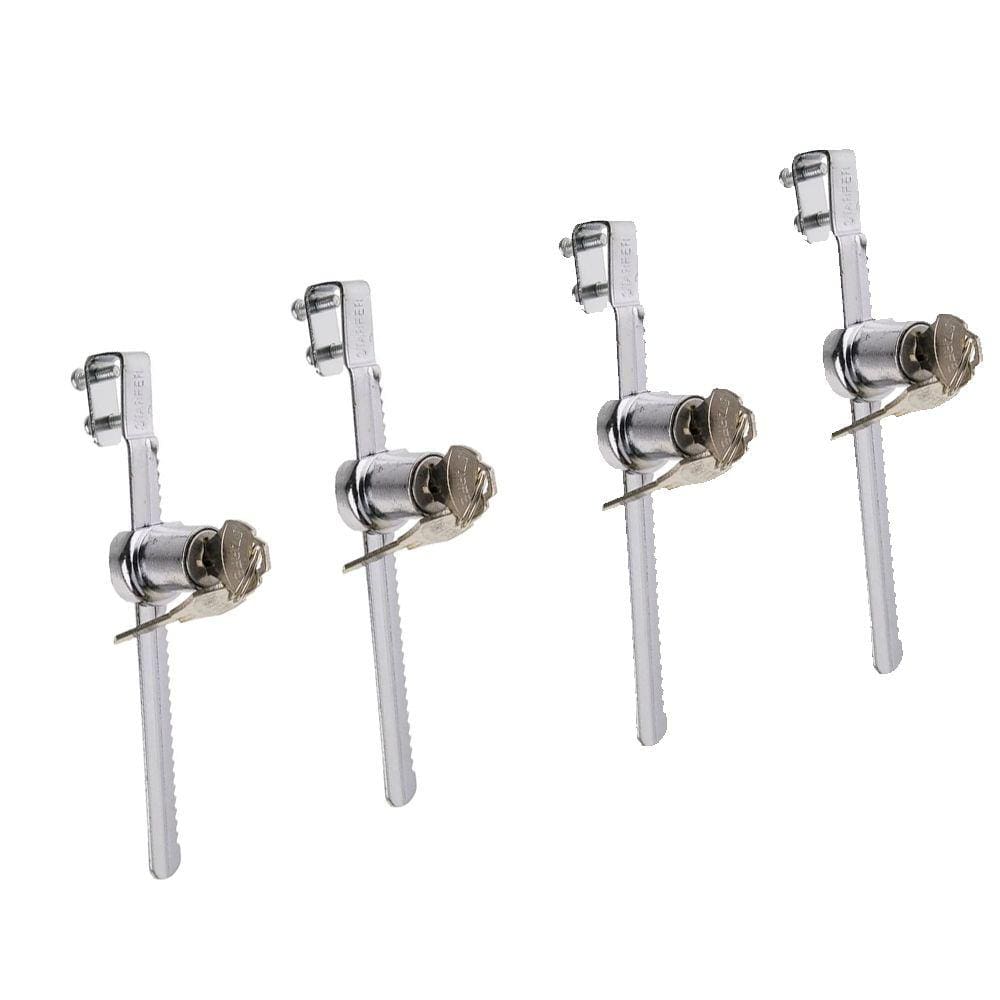Kit 4 fechadura jacaré para vitrine ou freezer 140mm Starfer