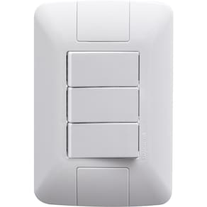 Conjunto 4x2 com 3 Interruptores Simples 6A 250V