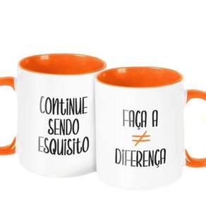 Caneca Decorativa - Continue Esquisito Faça Diferença