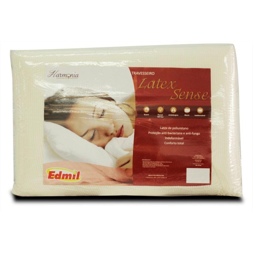 Travesseiro 60cm x 40cm Latex Sense GI