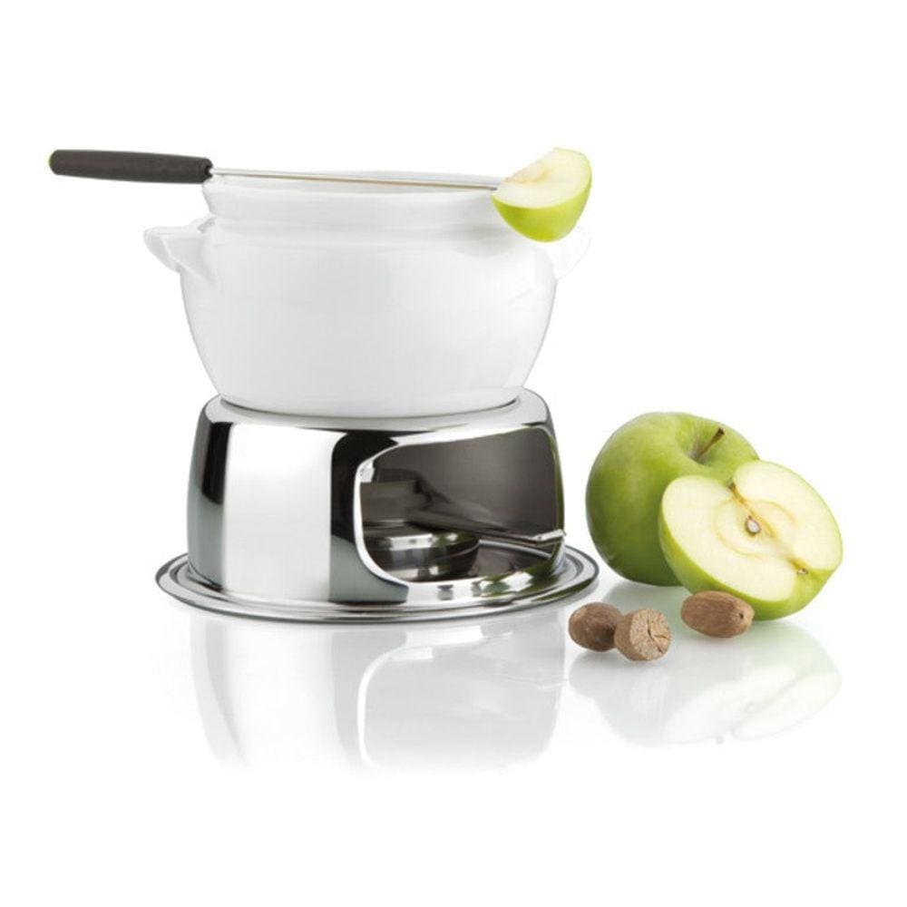 Conjunto Fondue De Cerâmica Ideal Para Frutas Doces 1,1 L
