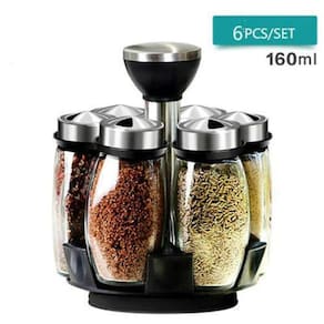 Porta Condimentos 6Pcs 360 De Rotatividade Spice