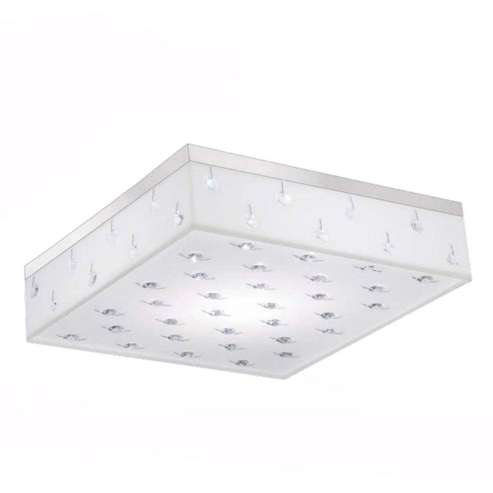 Plafon LED Sobrepor 10W 18cmx18cm Renda 127V Bronzearte 6500K Luz Branca