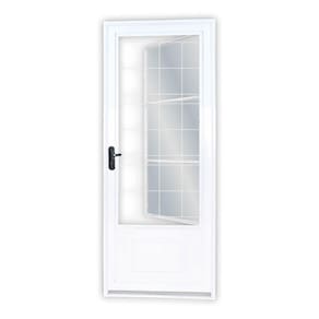 Porta de Giro Almofada Postigo Grade Vidro Mini Quadri Boreal MGM Branco
