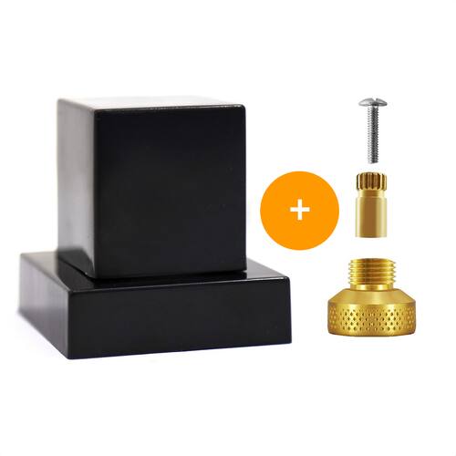Acabamento Registro 1/2 3/4 Ou 1 Padrão Deca - Pisa Black 1510 + Adaptador Docol Menor preço em Acabamento Registro 1/2 3/4 Ou 1 Padrão Deca - Pisa Black 1510 + Adaptador Docol