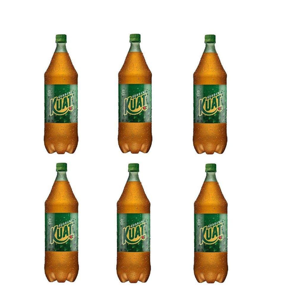 Combo 6 Garrafas Refrigerantes Guaraná Kuat Tradicional 2L