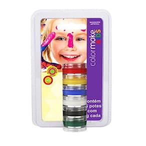 Tinta Cremosa Facial Kids Com 6 Cores - 0009 - Colormake