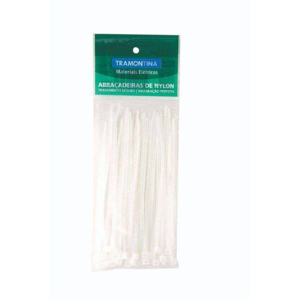 Abraçadeira de Nylon 295x4,6 Mm Tramontina Branca