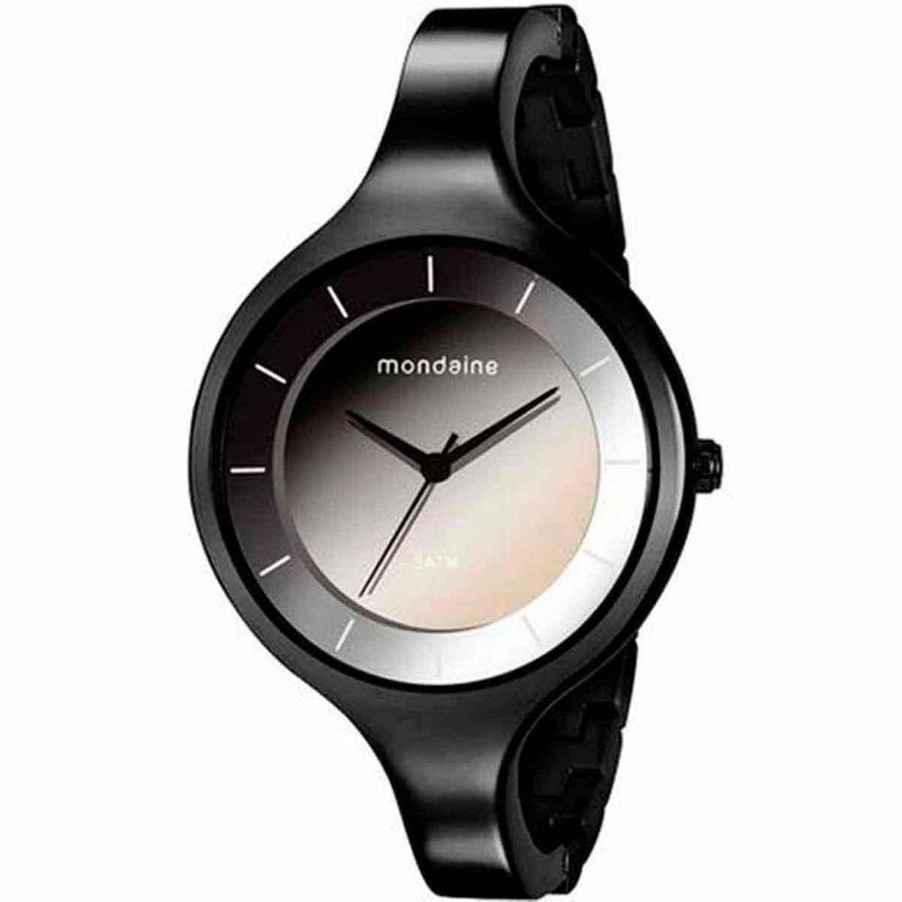 relógio feminino mondaine preto