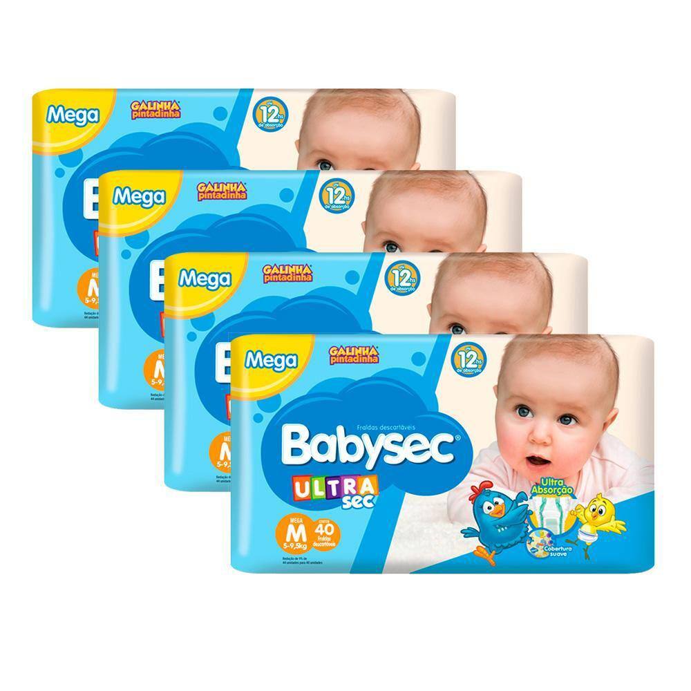 Fralda Babysec Ultrasec M - 160 Unidades