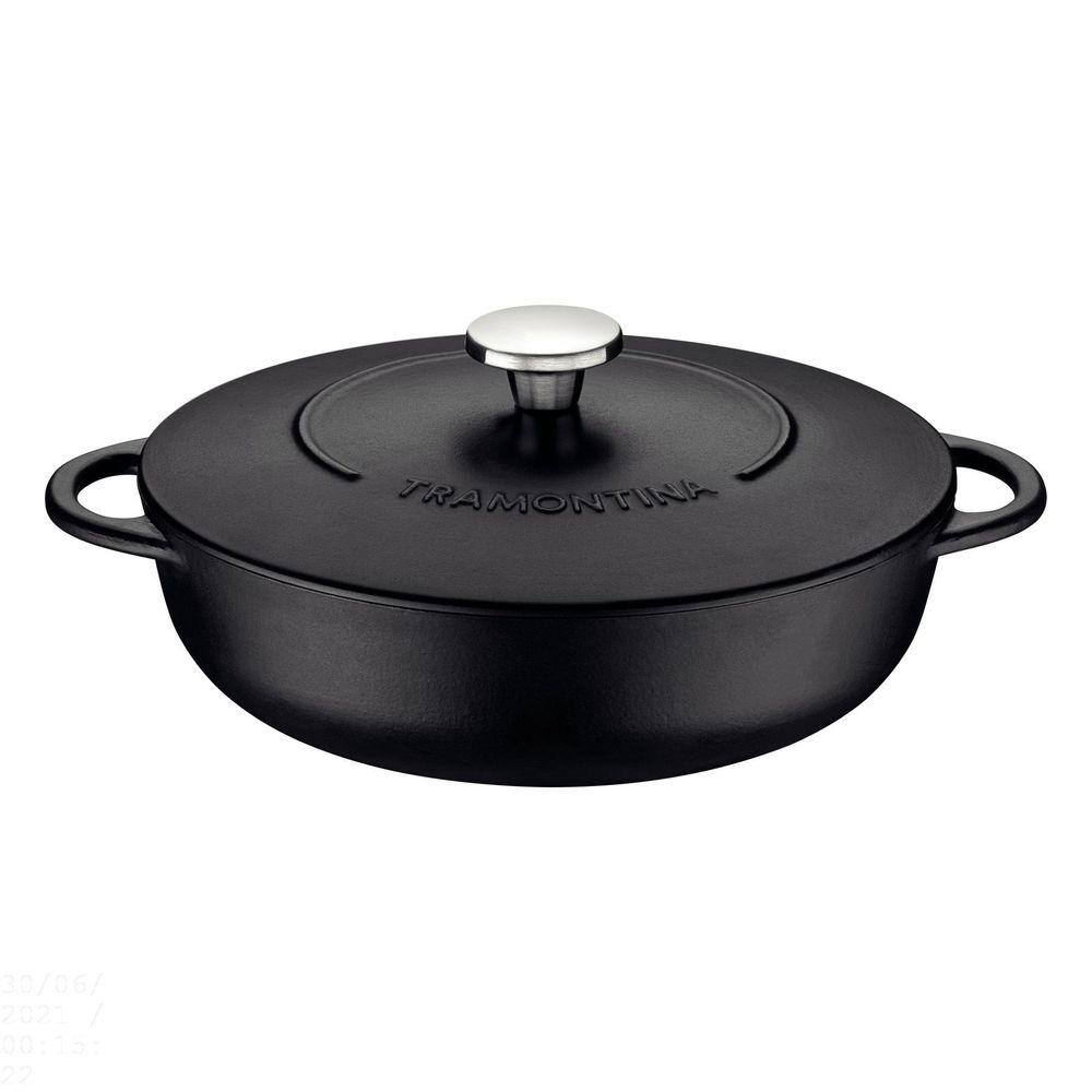 Fritadeira Tramontina Trento em Ferro Esmaltado com Revestimento Interno em Antiaderente Starflon Excelent 28 cm 4,1 L Tramontina