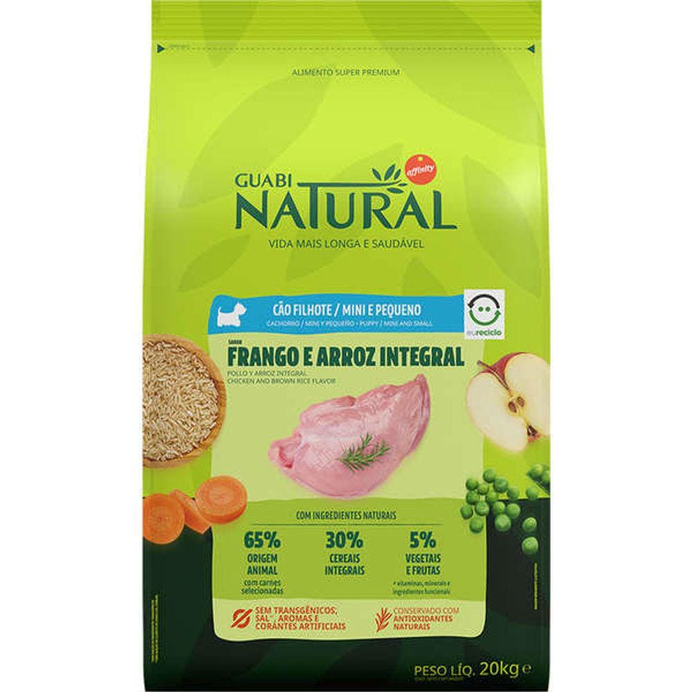 Guabi Natural Cão Filhote Frango E Arroz 1Kg