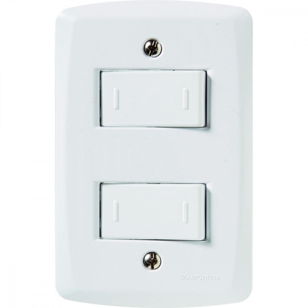 2 Interruptores Paralelos 10 A 250v Lux2 Branco