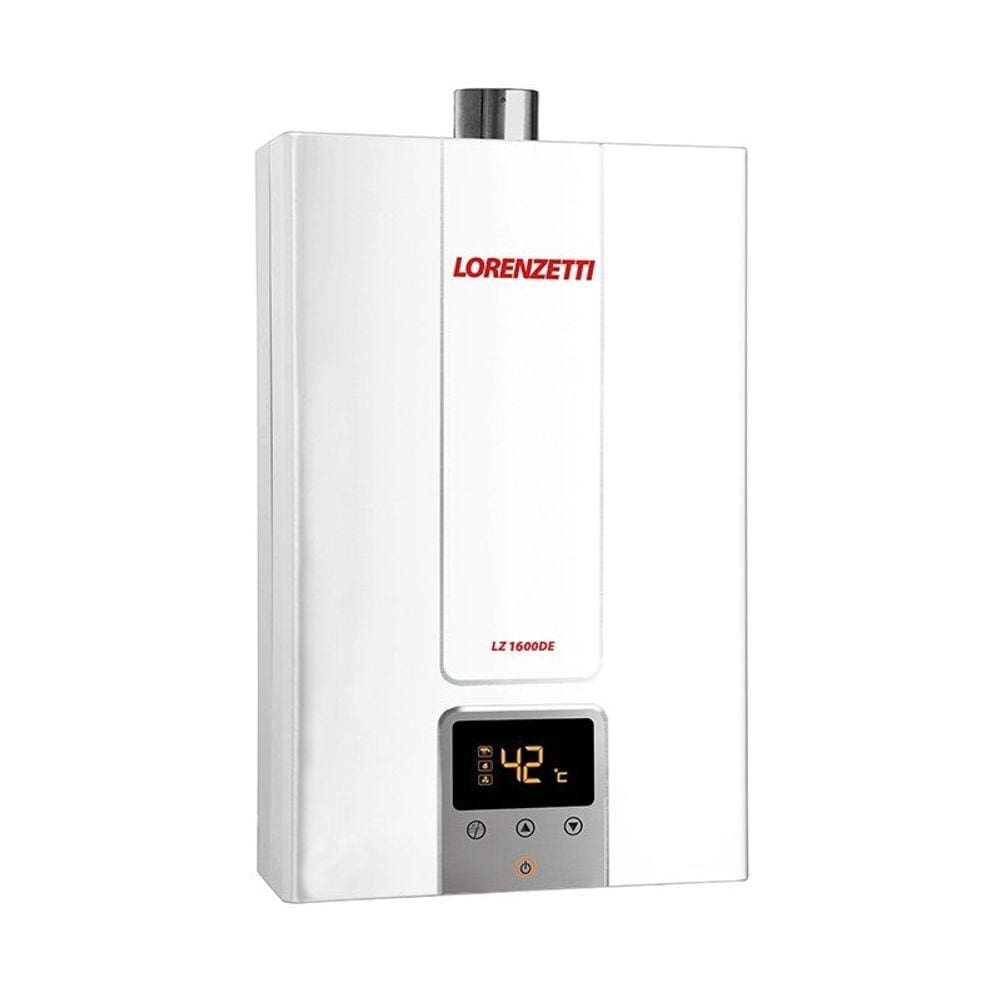 Aquecedor de Água a Gás LZ 1600DE Digital Lorenzetti GN (Gás Natural)