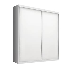 Guarda Roupa Solteiro 2 Porta de Correr 2 Gavetas Salvador - Branco
