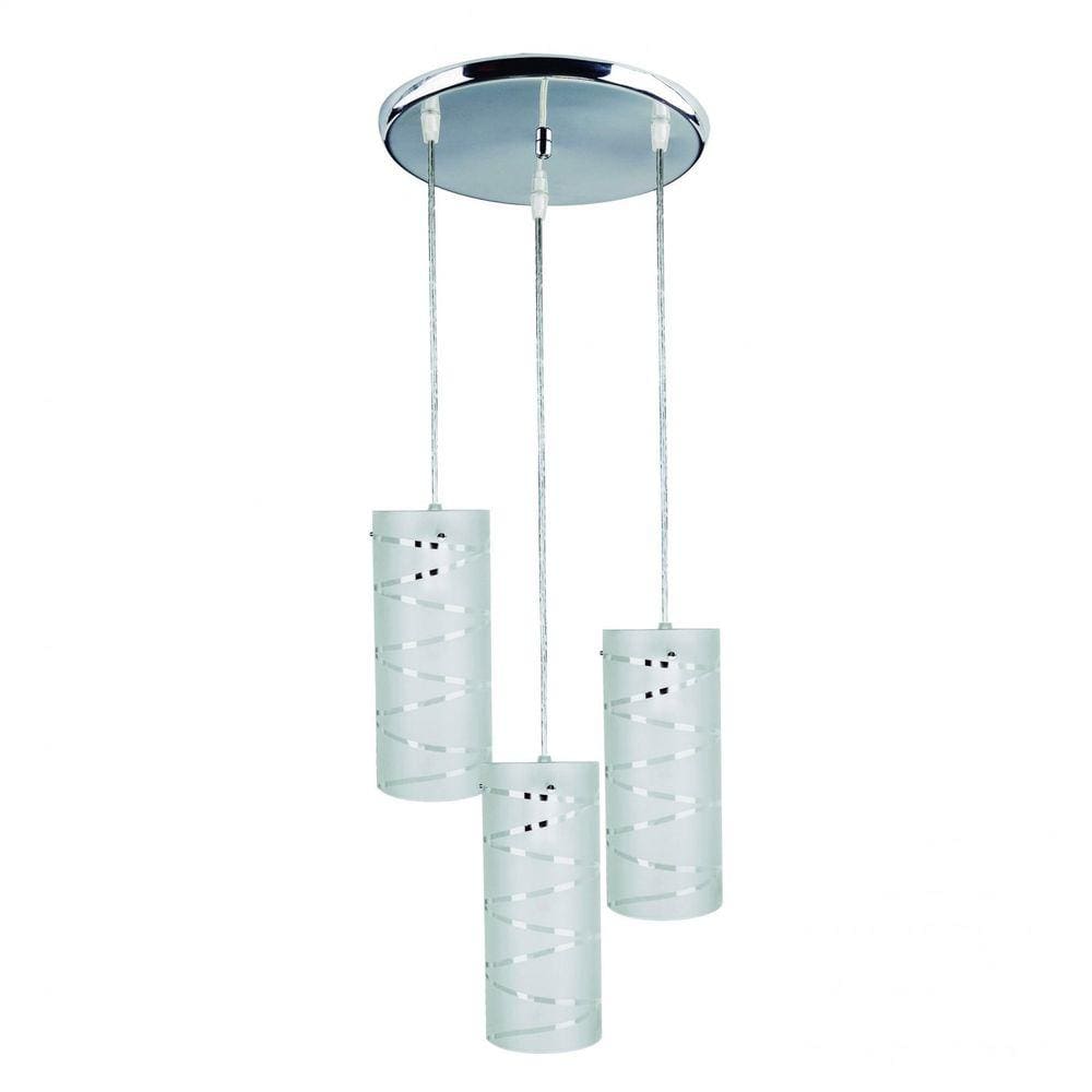 Pendente 3 Lâmpadas First Bronzearte Branco
