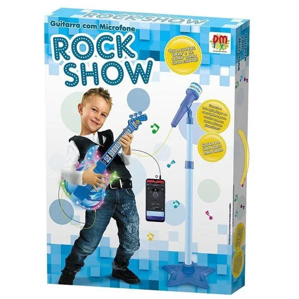 Guitarra Com Microfone Pedesta Dm Brasil -