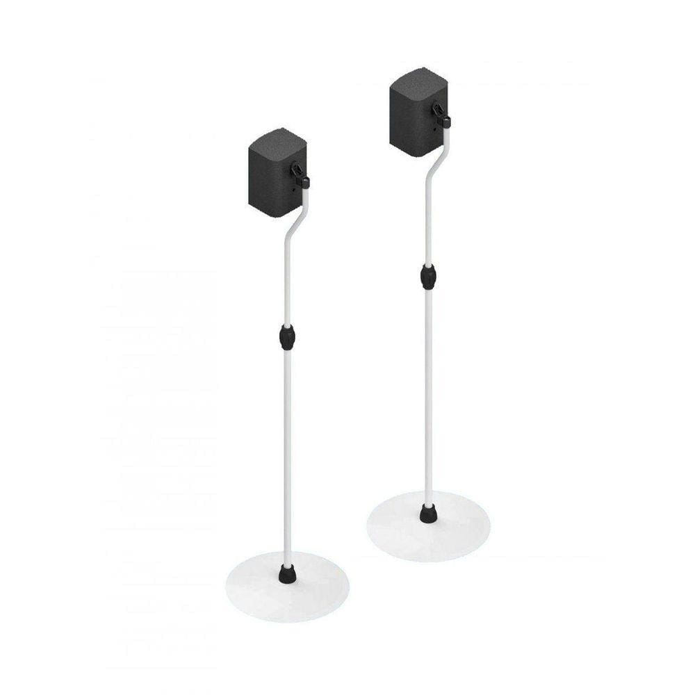 2 Suporte Pedestal Ajustável Caixa Som Home Theater SCE-01-W Branco Avatron