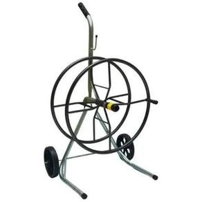 Enrolador Carrinho De Mangueira Jardim Até 50 Mts Com Rodas