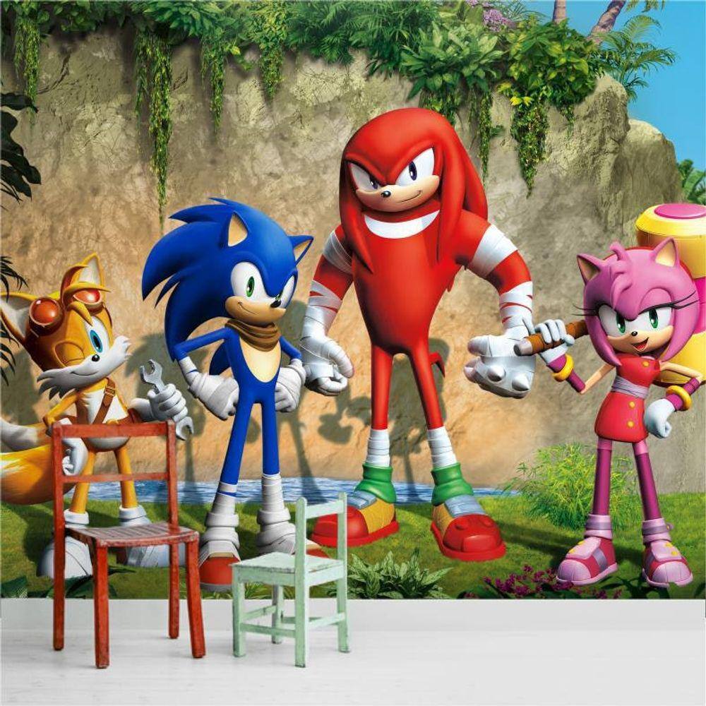 Fantasia Infantil Menino Sonic Com Máscara E Boneco