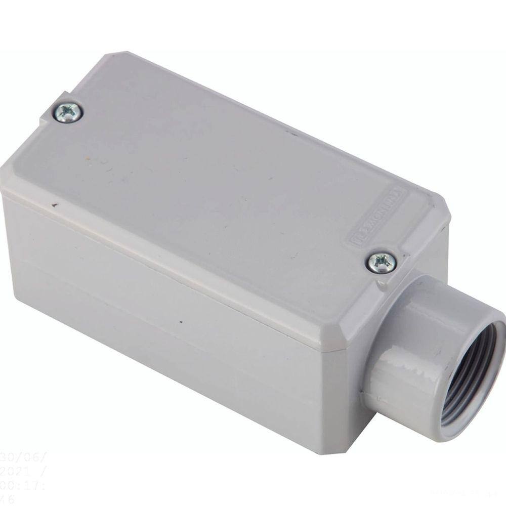 Condulete fixo 3/4" tipo "E" - com tampa / com pintura eletrostática a pó / sem rosca Tramontina
