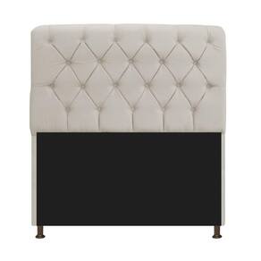Cabeceira Estofada Lady 140cm Solteiro c/ Capitone Suede