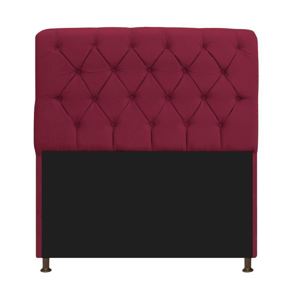 Cabeceira Estofada Lady 195cm Solteiro c/ Capitone Suede