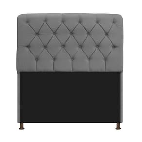 Cabeceira Estofada Lady 160cm Solteiro c/ Capitone Suede