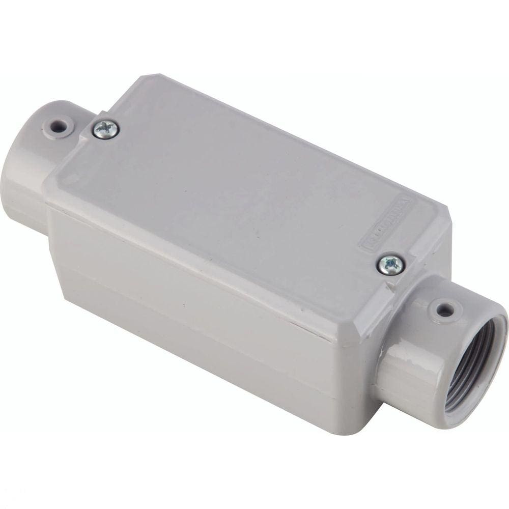 Condulete Fixo "C" 1.1/2" com tampa / com rosca NPT/ com pintura Tramontina