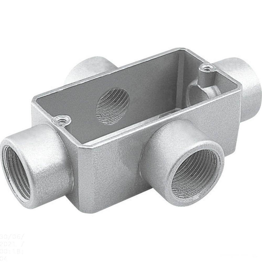 Condulete fixo 3/4" tipo "X" - sem tampa / rosca BSP / sem pintura Tramontina