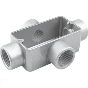 Condulete fixo 3/4" tipo "X" - sem tampa / rosca BSP / com pintura eletrostática a pó Tramontina